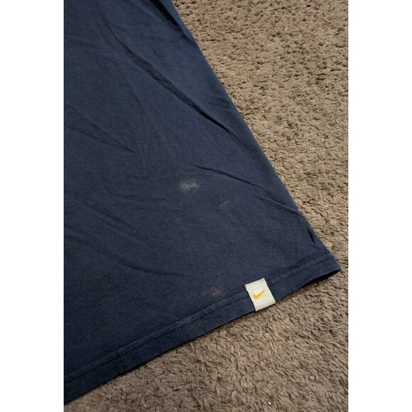 Vintage Y2k Men's Nike Swim Distressed Blue Short Sleeve T-Shirt Men's 2XL - Picture 4 of 7